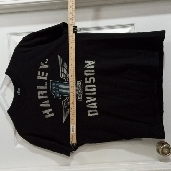 Harley-Davidson Winged 1 Black Short Sleeve Tee Men’s Large - Picture 5 of 6